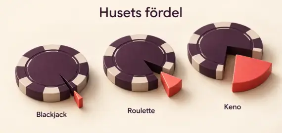 Bästa och sämsta oddsen för casinospel – så funkar husets fördel